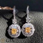 Yellow Drop Earrings