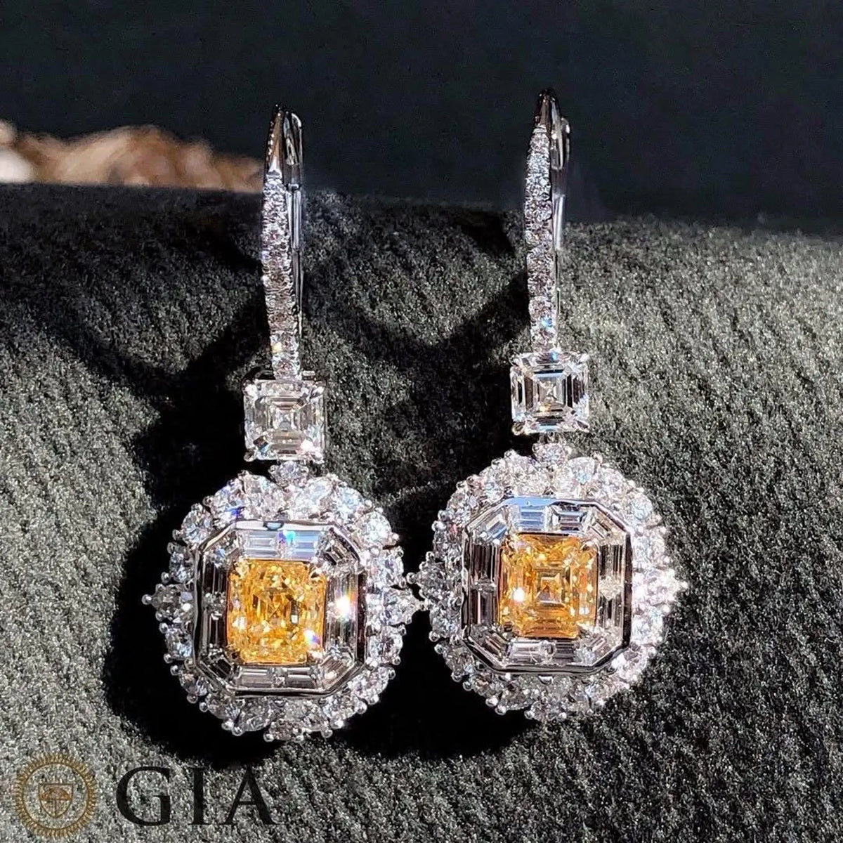 Yellow Drop Earrings