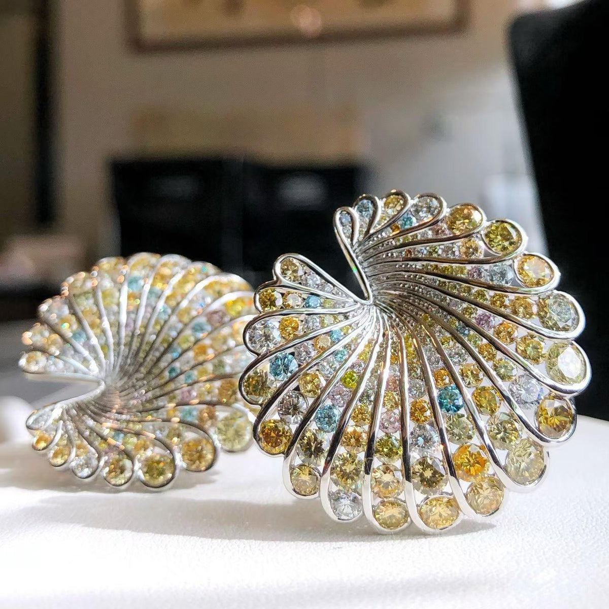 Seashell Fancy Colored Earrings