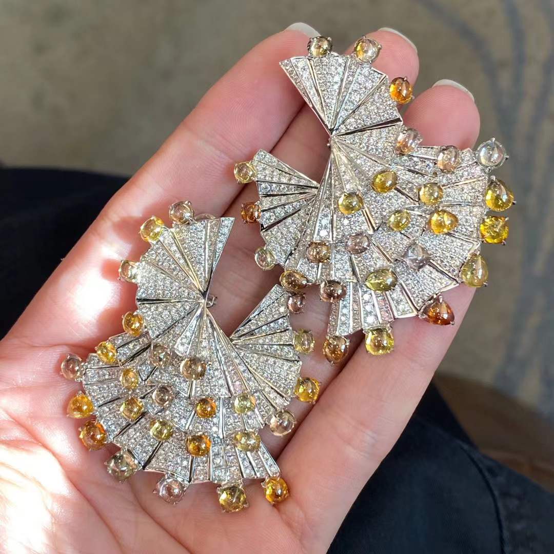 Boucles d’oreilles Paon 