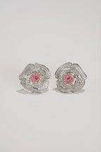 Rose Pink Stud Earrings
