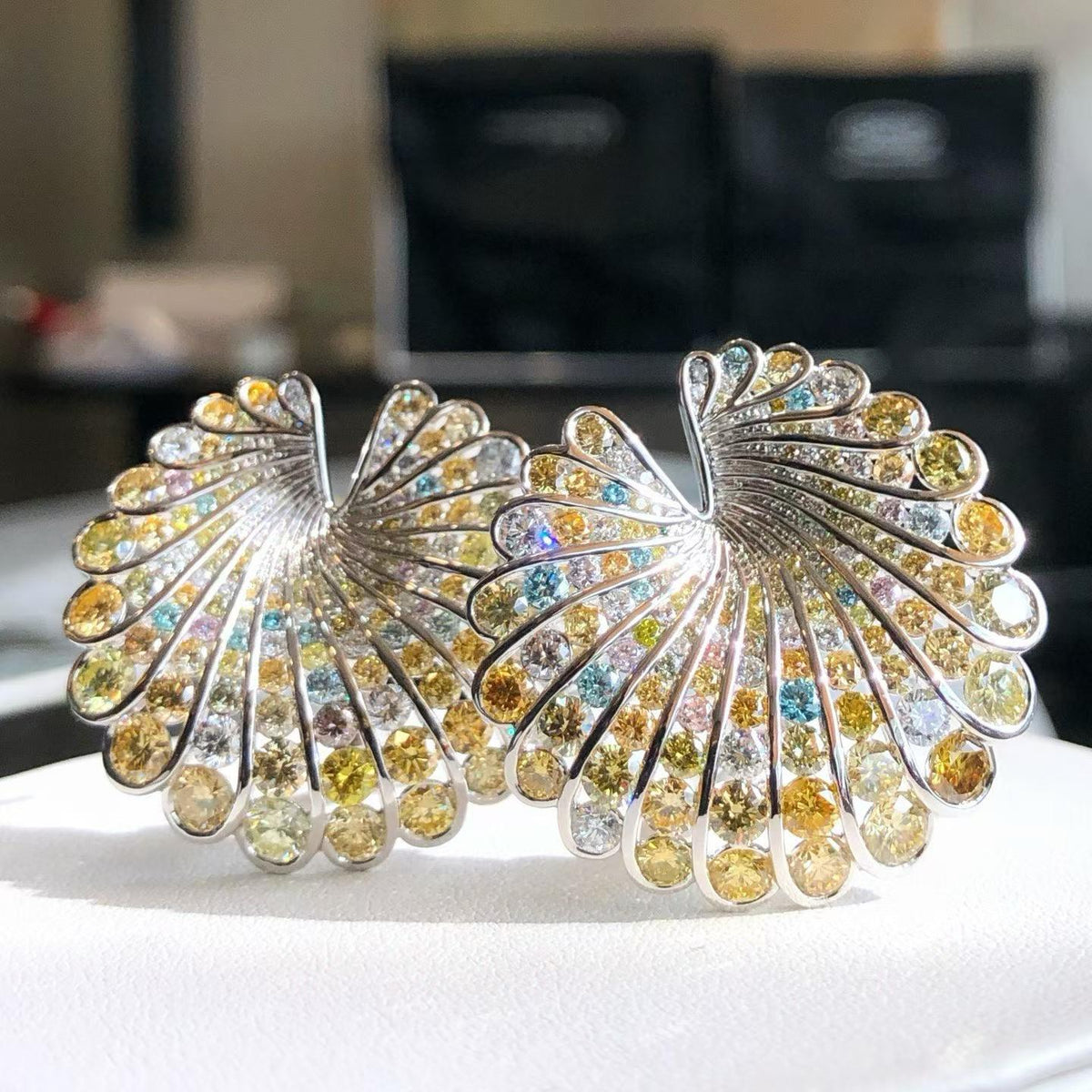 Seashell Fancy Colored Earrings