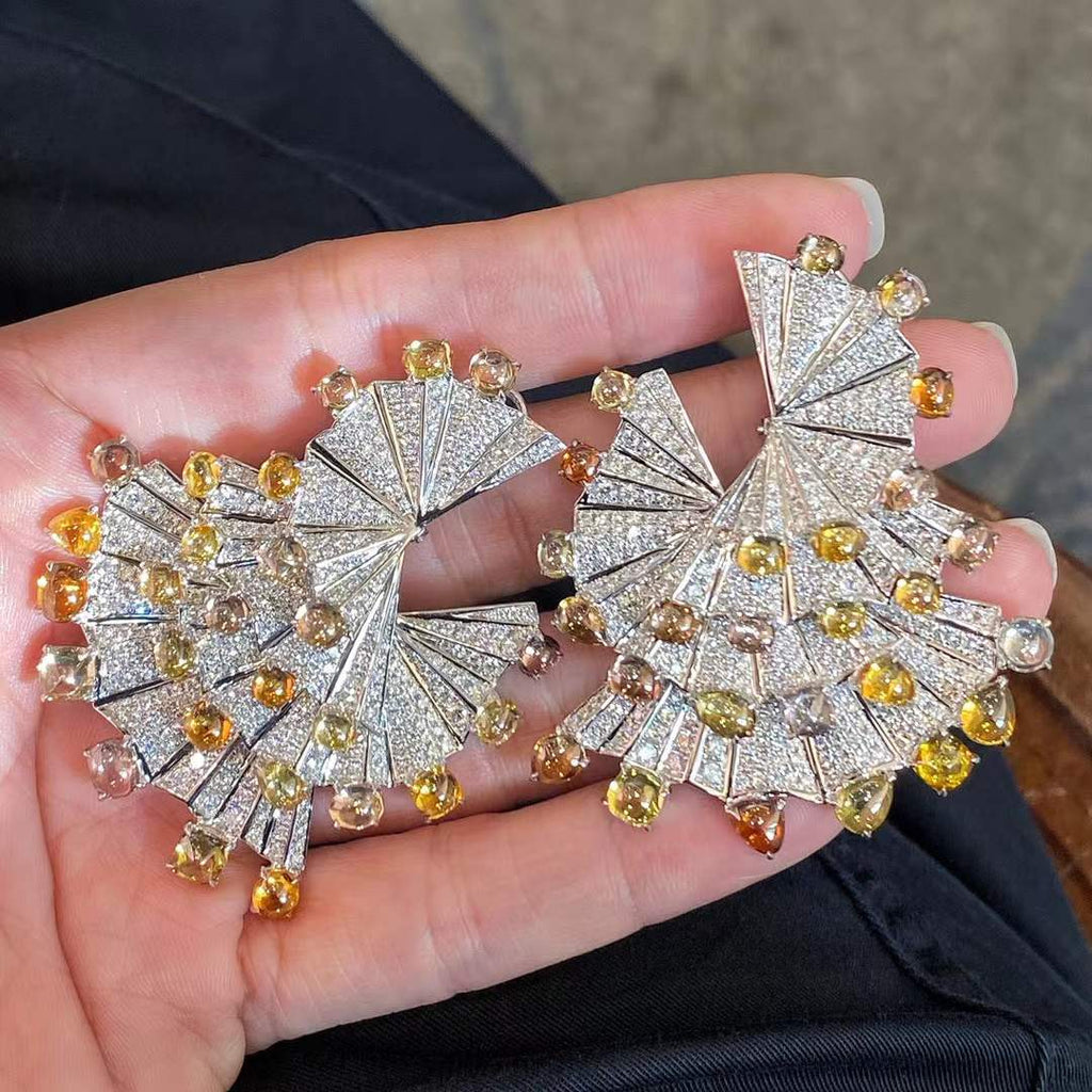 Boucles d’oreilles Paon 