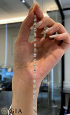GIA Certified 6.00ct Fancy-Cut White Diamond Bracelet
