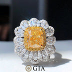 3 Carat Yellow Diamond Ring