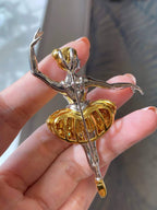 Ballerina Brooch / Pendant – 3ct Diamond