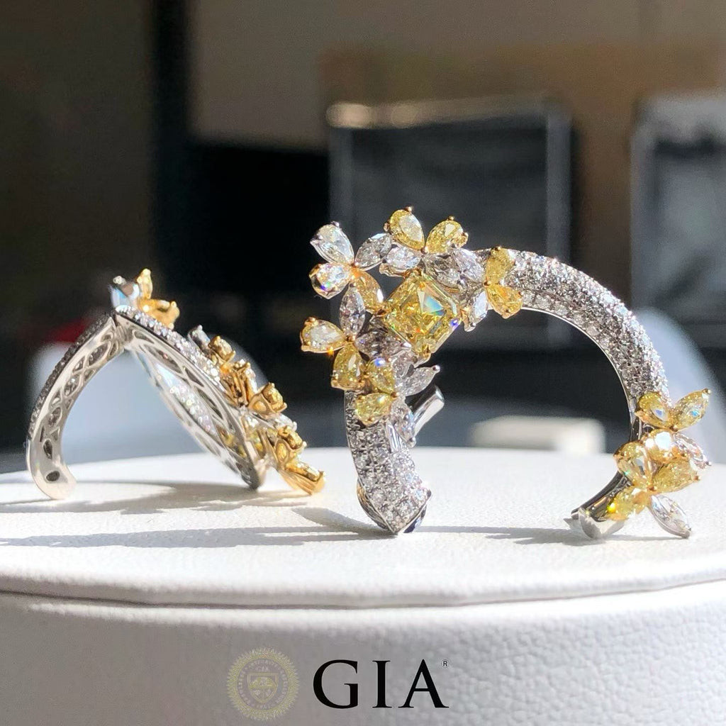 Floral Hoop Earrings