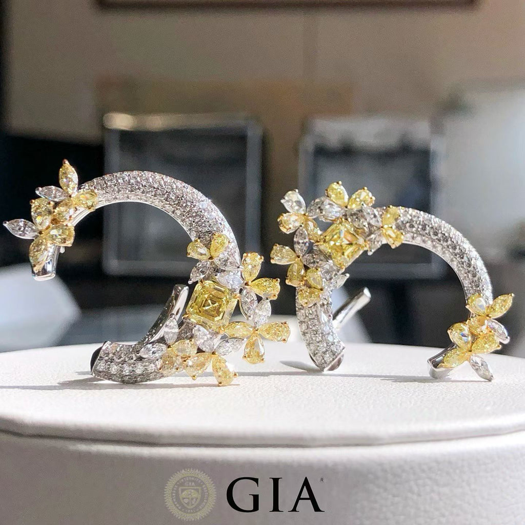 Floral Hoop Earrings