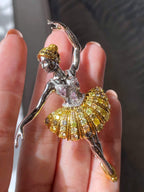 Ballerina Brooch / Pendant – 3ct Diamond