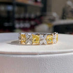 Multi-Shape Half Band Ring
