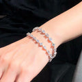 Fancy Multi-Shape Diamond Tennis Bracelet, 7 TCW, D Color, VS Clarity, Timeless Design
