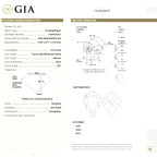  GIA report for 5.23ct fancy light yellow pear-shaped diamond, report number 1449626551.