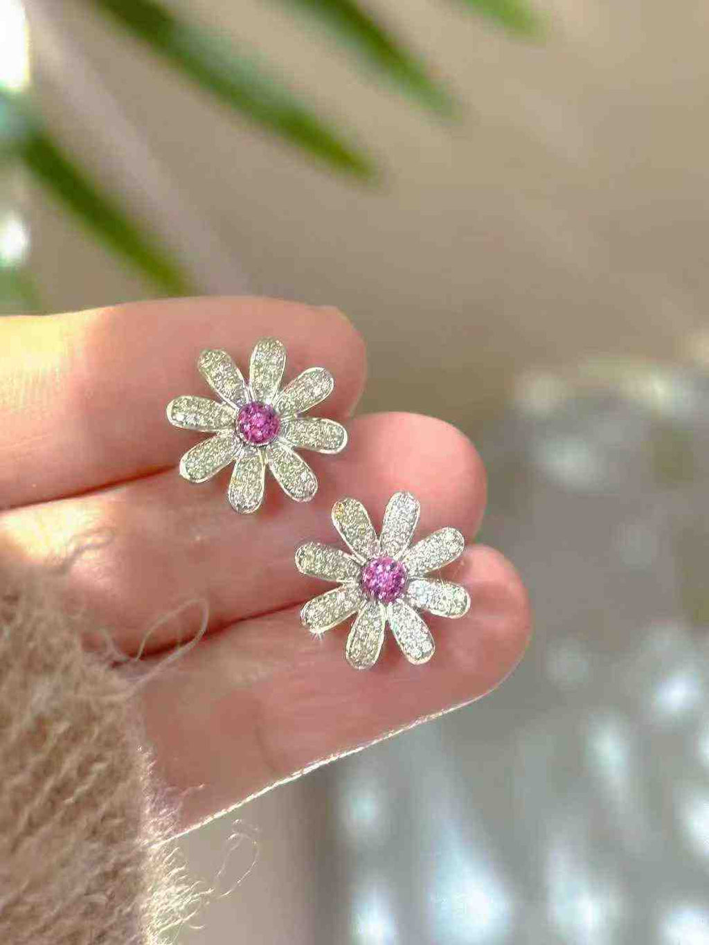 Pink Sapphire Sud Earrings