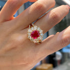 2.03ct GRS Ruby Diamond Ring