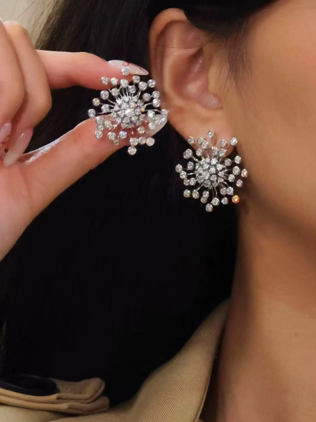 Firework-Style Diamond Studs