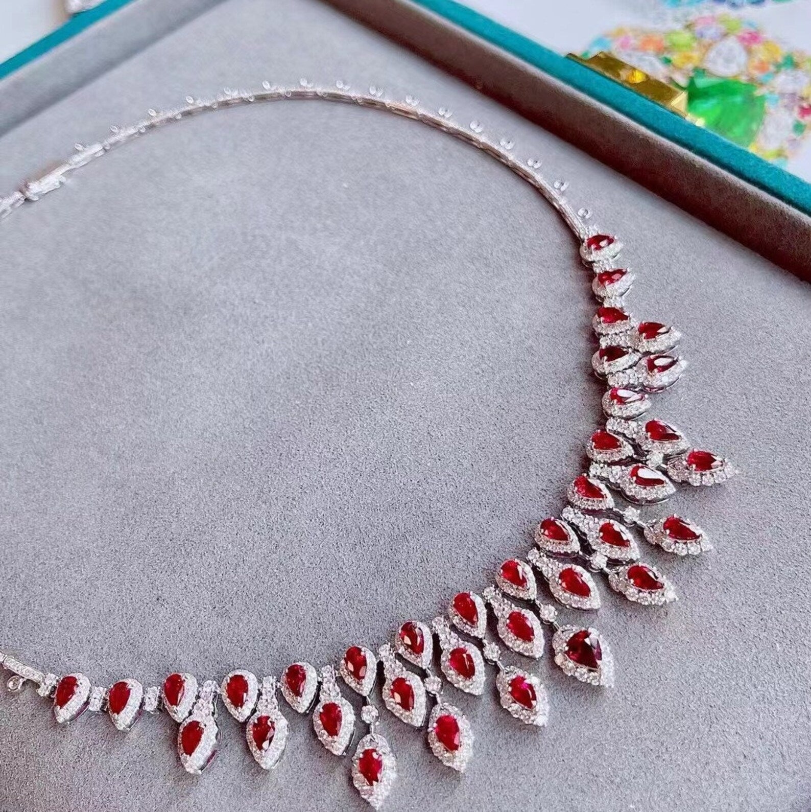 Ruby and Diamond Necklace