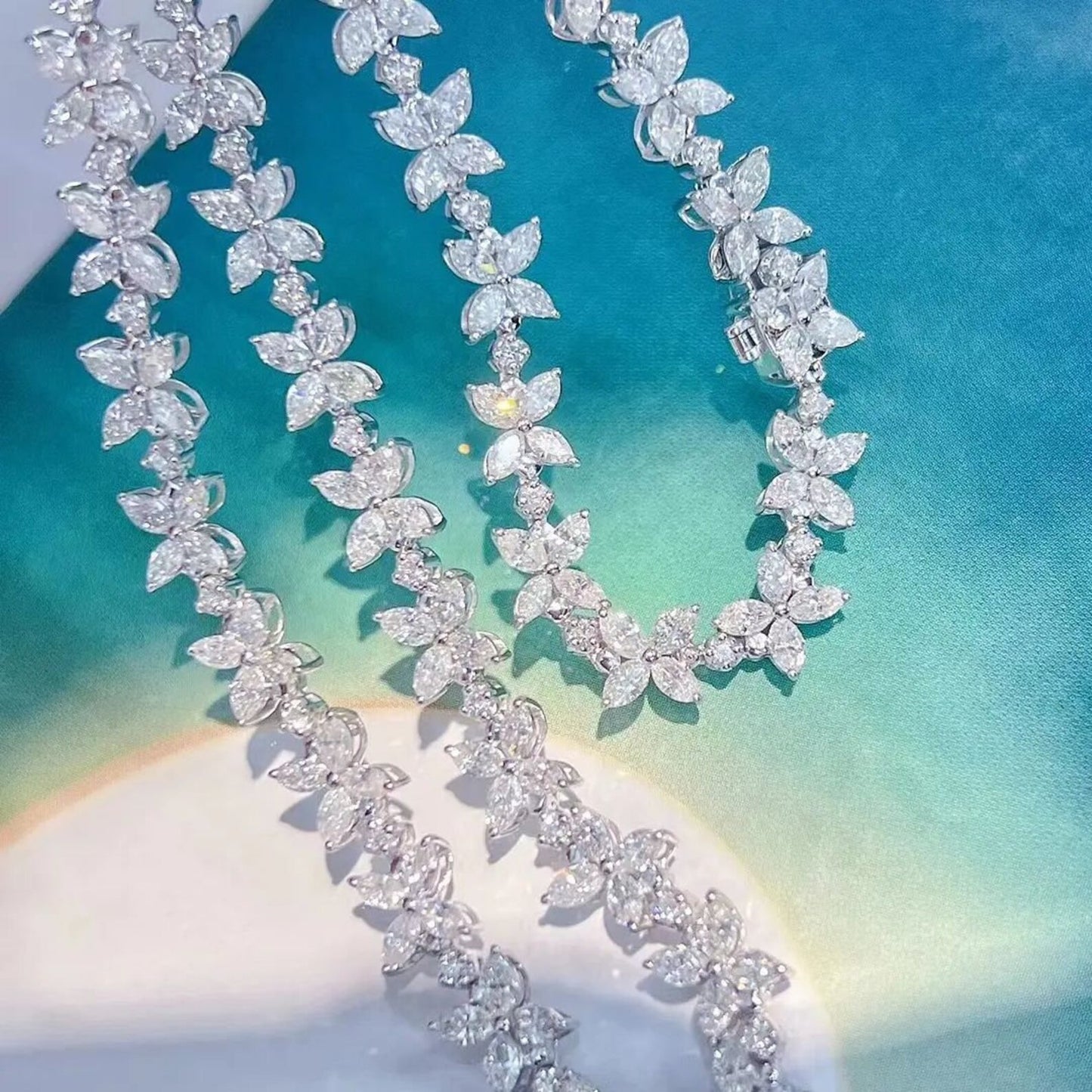 Collana girocollo con diamanti naturali marchesa da 12 carati