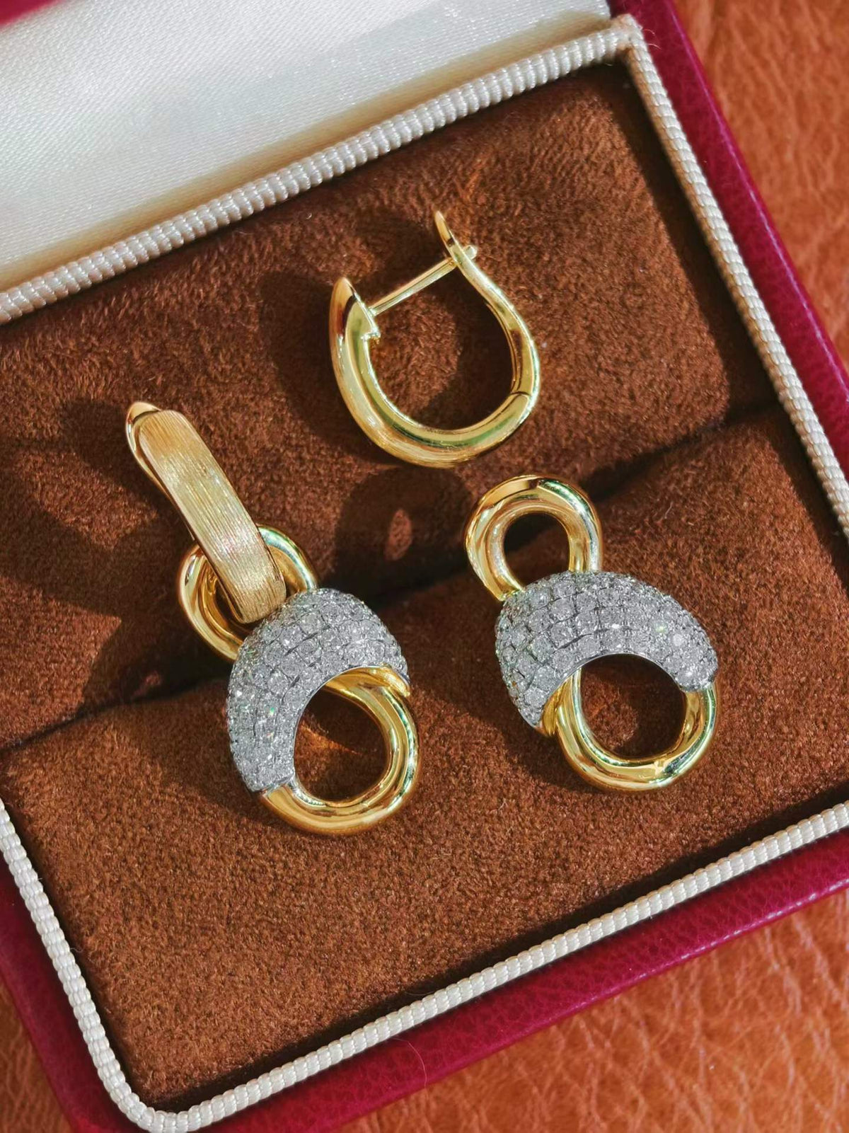 Double Link Drop Earrings