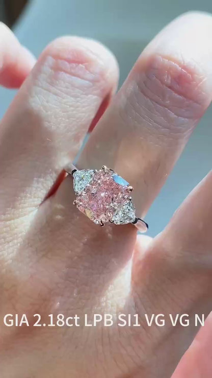 Pink Diamond Engagement Ring